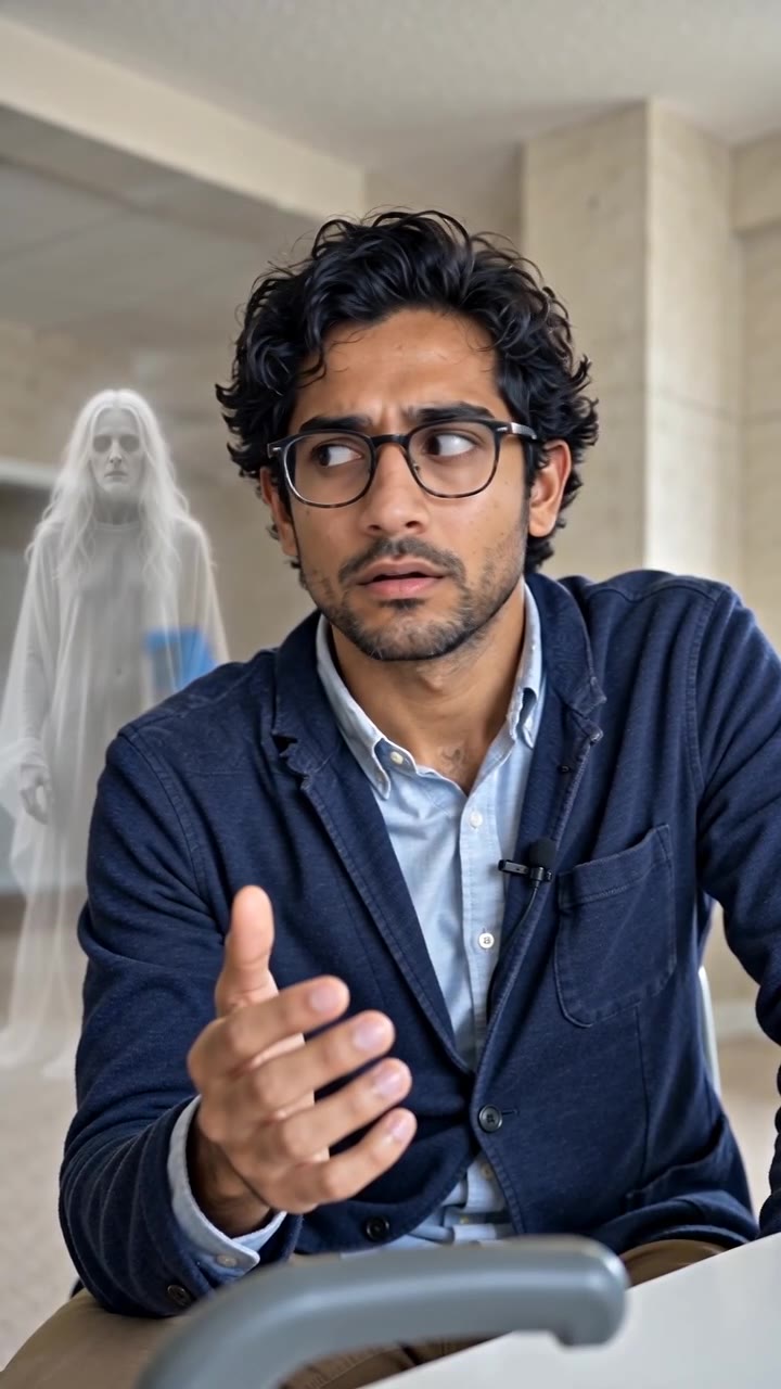Ghost Filter Prank AI: The person turns to look