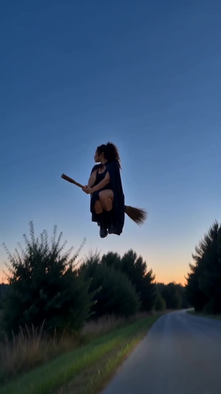 My Ride Is Here AI: Mount the broom and lift off